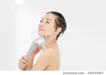 Shower water saving women Shower water saving women 106439907