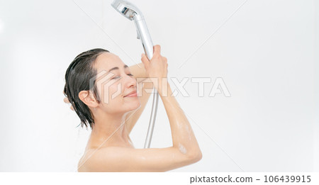 Shower water saving women 106439915