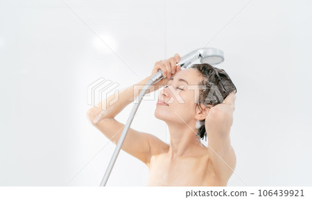 Shower water saving women 106439921