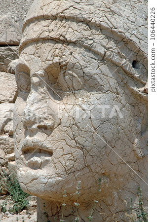 Giant God heads on Mount Nemrut. Anatloia, Turkey 106440226