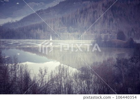 Church flooded by toxic mining residuals 106440354