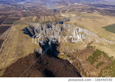 Aerial view of a gorge Aerial view of a gorge 106440540
