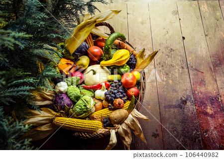 Healthy organic bio fruit and vegetable 106440982