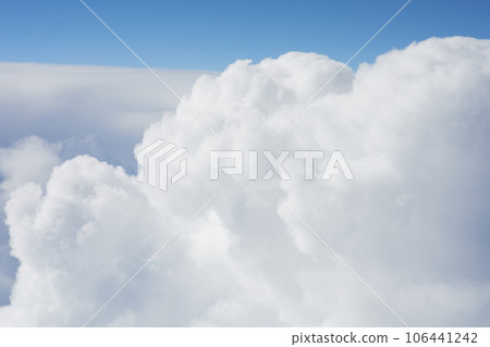 Clouds, view from the plane window Clouds, view from the plane window 106441242