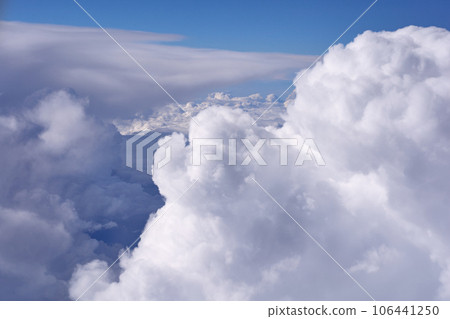 Clouds, view from the plane window Clouds, view from the plane window 106441250