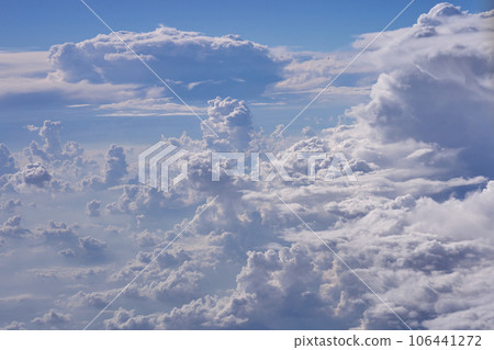 Clouds, view from the plane window 106441272