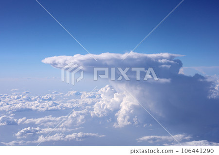 Clouds, view from the plane window 106441290