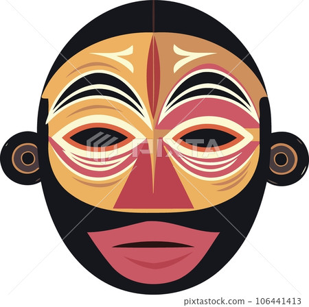 colorful african tribal mask colorful african tribal mask 106441413