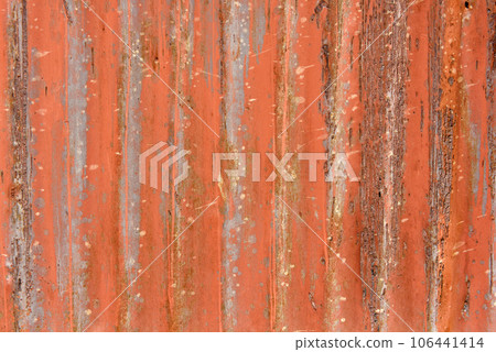 Grunge metallic red garage door Grunge metallic red garage door 106441414