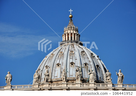 The dome of the San Pietro basilica, Vatican The dome of the San Pietro basilica, Vatican 106441952