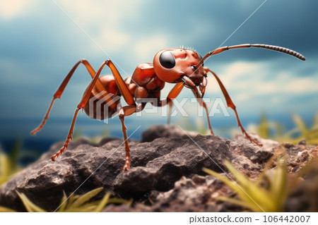 Forest ant close-up. Forest ant close-up. 106442007