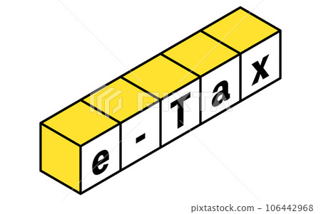 電子稅等距標誌圖標,構建塊 電子稅等距標誌圖標,構建塊 106442968
