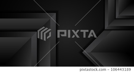 black metallic triangle geometric elements black metallic triangle geometric elements 106443189