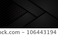 metal iron black sheet arrow overlap on honeycomb 106443194