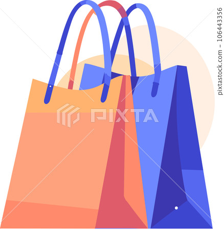 shopping bags in UX UI flat style shopping bags in UX UI flat style 106443356