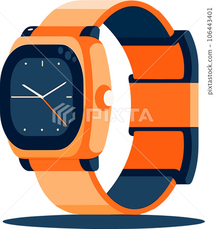 wristwatch in UX UI flat style wristwatch in UX UI flat style 106443401