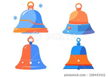 Bell or Notification in UX UI flat style Bell or Notification in UX UI flat style 106443432