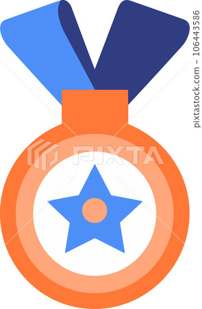 Medals for winners in UX UI flat style 106443586