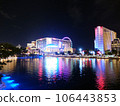 拉斯維加斯夜景酒店排隊的遠景 106443853