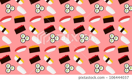 Cute sushi illustration wallpaper Cute sushi illustration wallpaper 106444037