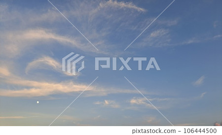 Evening clouds and sky Evening clouds and sky 106444500