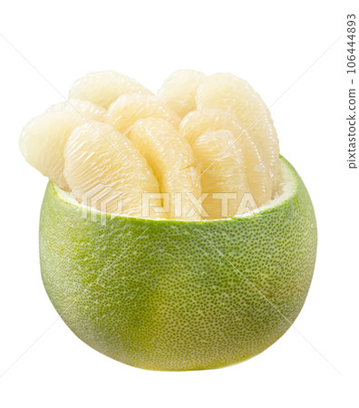 Pomelo mid-autumn festival white background go back pomelo isolated clipping path 切り抜き 106444893