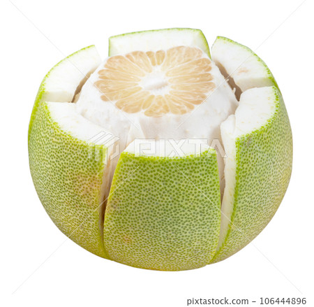 Pomelo mid-autumn festival white background go back pomelo isolated clipping path 切り抜き 106444896