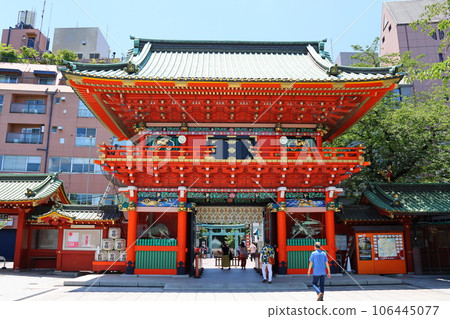 神田神社水神門、名越大原祭典 6 月、東京都千代田區外神田、知之輪名越原 神田神社水神門、名越大原祭典 6 月、東京都千代田區外神田、知之輪名越原 106445077