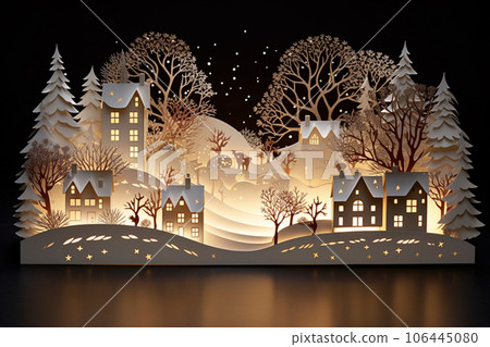 童話聖誕節(紙工藝風格) 童話聖誕節(紙工藝風格) 106445080