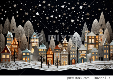 童話聖誕節(紙工藝風格) 童話聖誕節(紙工藝風格) 106445103