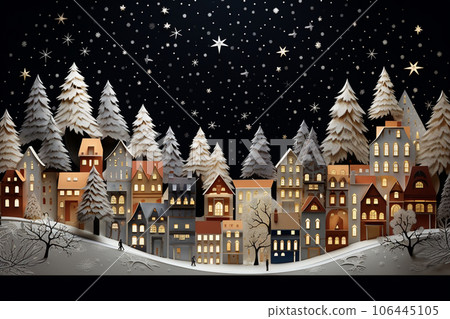 Fairy tale Christmas (paper craft style) 106445105