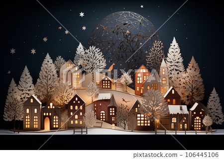 Fairy tale Christmas (paper craft style) 106445106