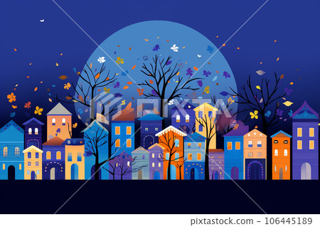 Fairy tale colorful houses 106445189