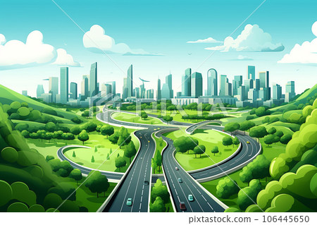 Liveable City and Highway Views 106445650