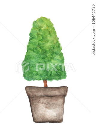 Watercolor painting of Tree. Watercolor painting of Tree. 106445759