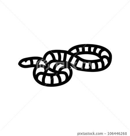 mountain kingsnake snake line icon vector illustration 106446268
