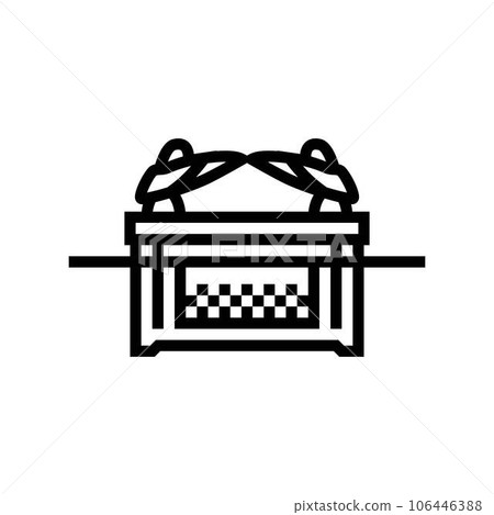 ark of the covenant line icon vector illustration ark of the covenant line icon vector illustration 106446388