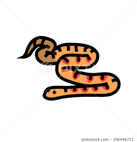 corn snake animal snake color icon vector... - Stock Illustration ...