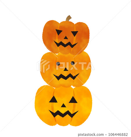 Watercolor style illustration of jack o lantern Watercolor style illustration of jack o lantern 106446882