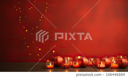 Diwali template holiday background with candles on Diwali template holiday background with candles on 106446884