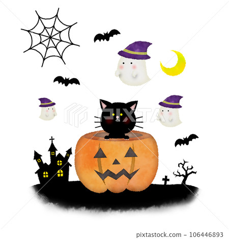 Halloween watercolor style illustration 106446893