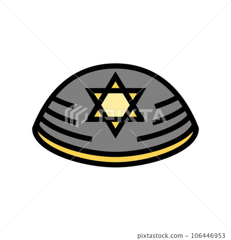 kippah yarmulke jewish color icon vector illustration kippah yarmulke jewish color icon vector illustration 106446953