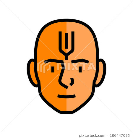 tilak mark color icon vector illustration tilak mark color icon vector illustration 106447055