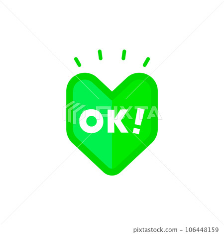 醒目的綠色初學者標記,上面寫著 OK! - 初學者和新人促銷的標誌材料 醒目的綠色初學者標記,上面寫著 OK! - 初學者和新人促銷的標誌材料 106448159