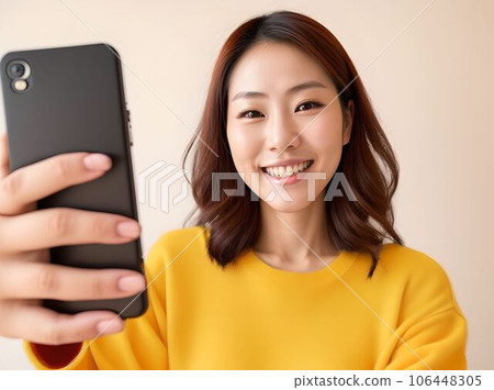 Woman taking a selfie 106448305