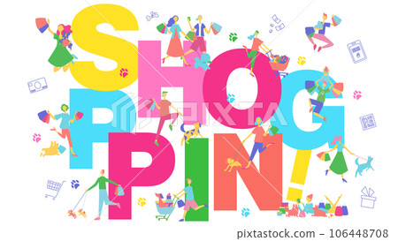 A set of people who go out with their dogs or enjoy holidays at home 106448708