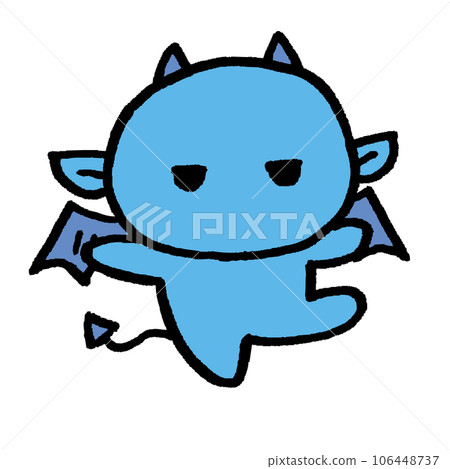 有角和翅膀的可愛小惡魔 106448737