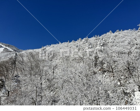 winter mountains covered with snow winter mountains covered with snow 106449331