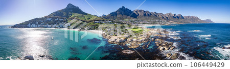 Aerial view of Clifton beach in Cape Town, Western Cape, South Africa Aerial view of Clifton beach in Cape Town, Western Cape, South Africa 106449429