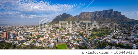 Aerial view of Cape Town city centre at sunrise in Western Cape, South Africa Aerial view of Cape Town city centre at sunrise in Western Cape, South Africa 106449438